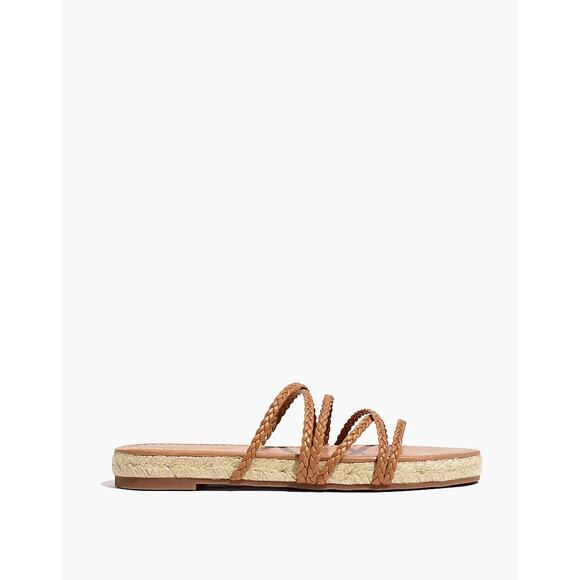 Madewell The Kathryn Espadrille Slide Sandal in Leather - Picture 5 of 9